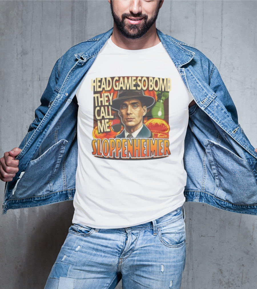 Head Game So Bomb They Call Me Sloppenheimer Vintage Style Explosion T-Shirt