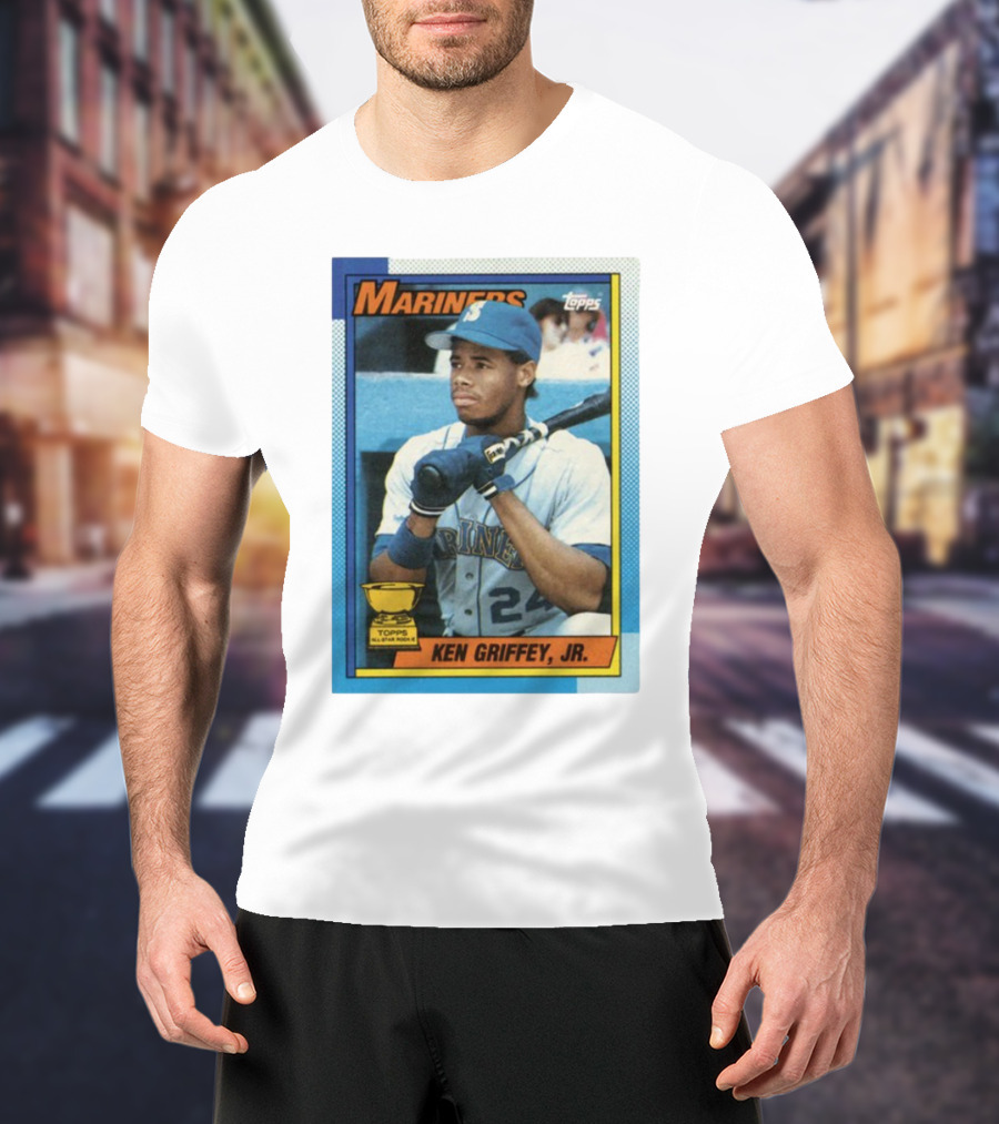 Mariners Ken Griffey Jr Topps All-Star Rookie Card T-Shirt
