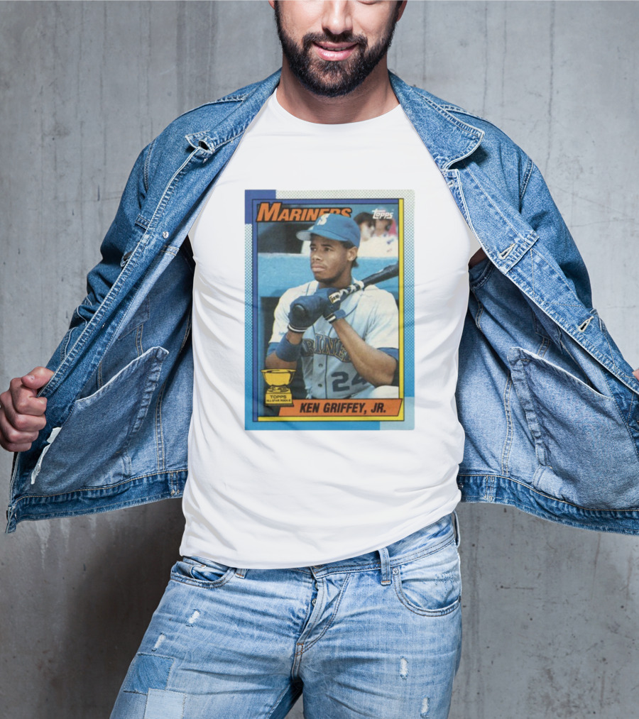 Mariners Ken Griffey Jr Topps All-Star Rookie Card T-Shirt