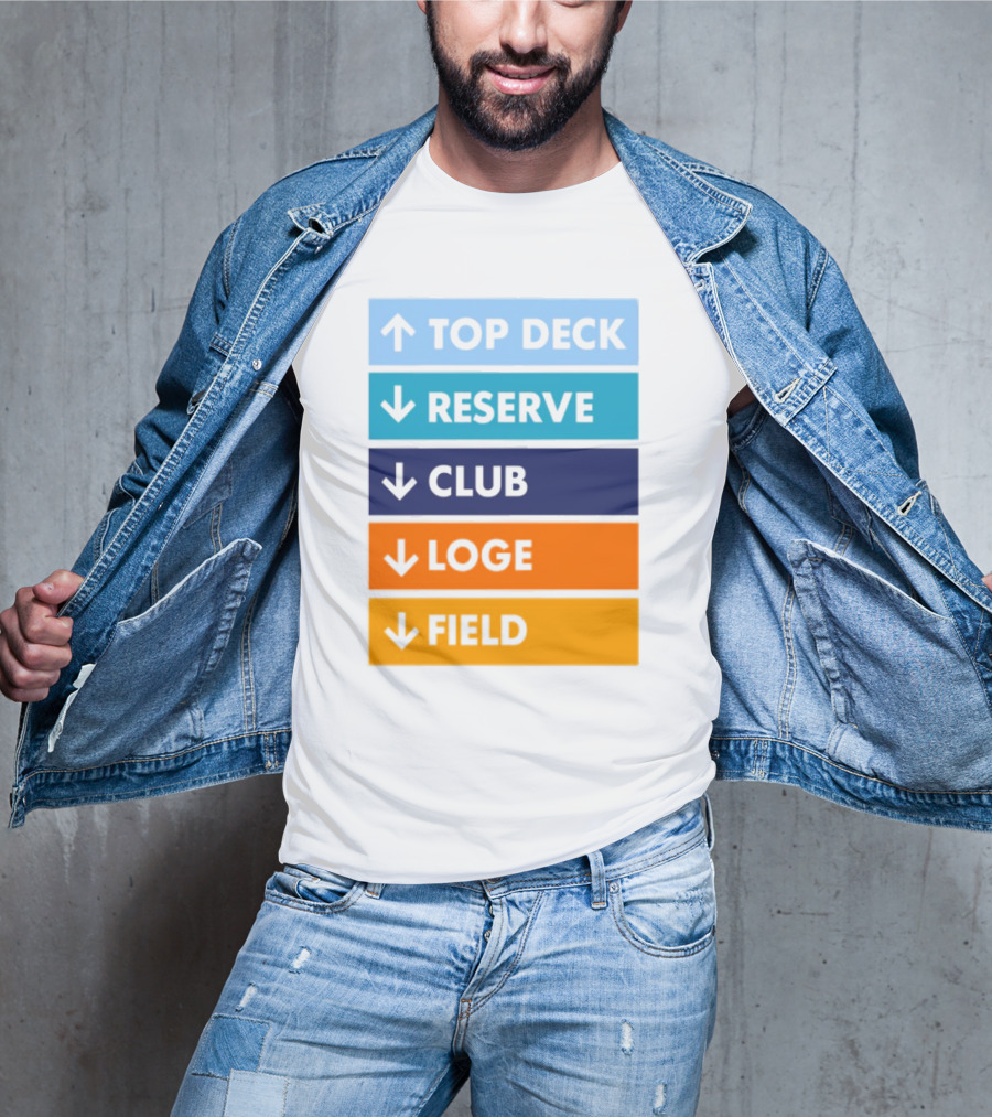 Top Deck Reserve Club Loge Field T-Shirt