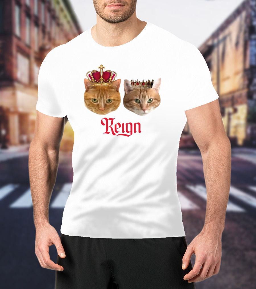 Coach Cat Reign Regal Crowned Feline Kings T-Shirt