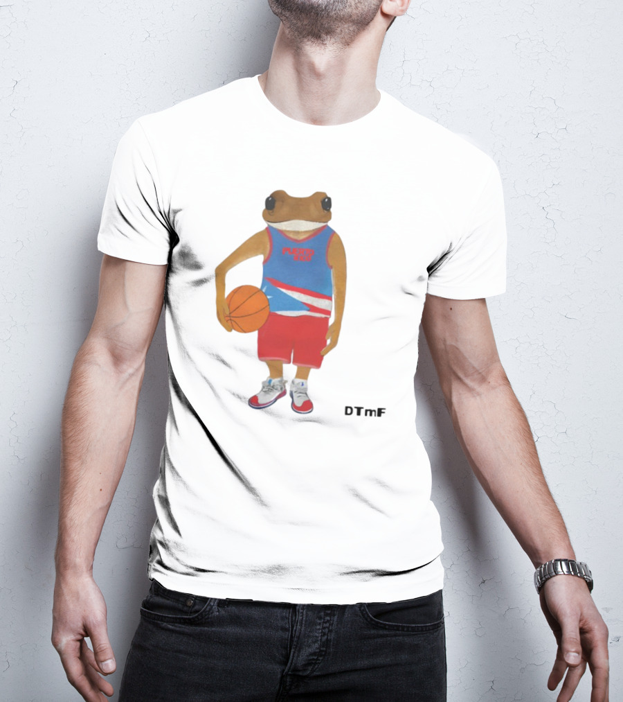 Dtmf Concho Puerto Rico Basketball Frog T-Shirt