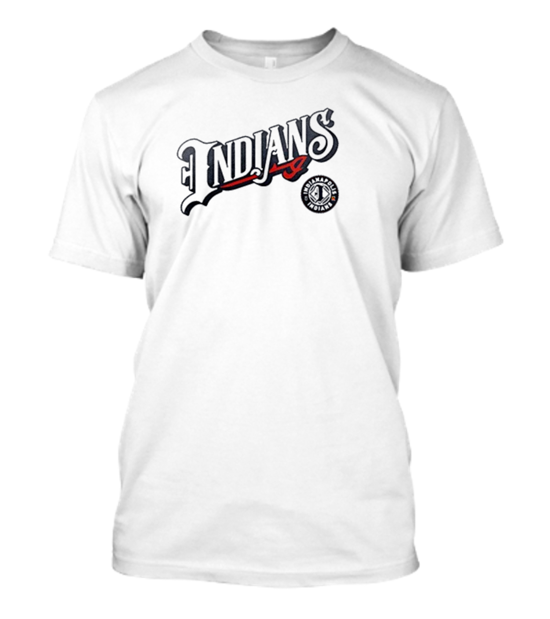 Indianapolis Indians Wordmark Script Classic Emblem T-Shirt