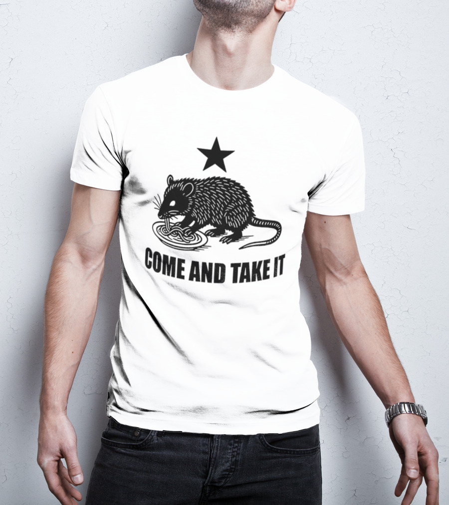 Opossum Come And Take It Flag Political Protest Statement T-Shirt