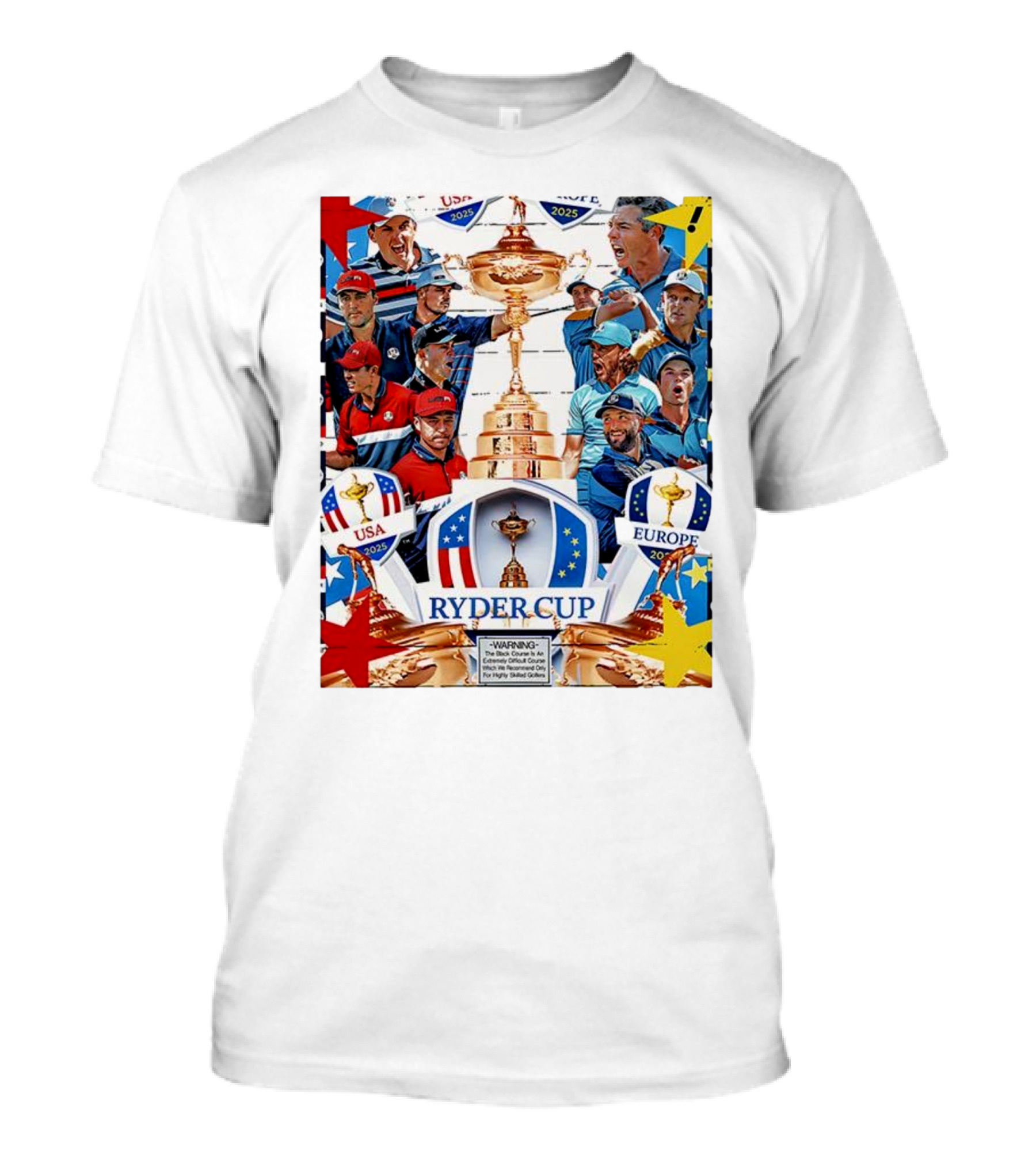 Ryder Cup 2025 USA Vs Europe Golf Tournament Team Challenge T-Shirt