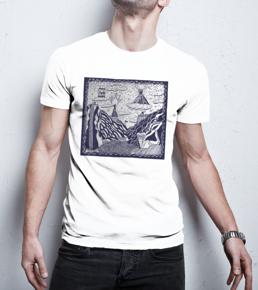 Thestorysofarca The Story So Far Album Art Snake Volcano Pattern Clouds T-Shirt