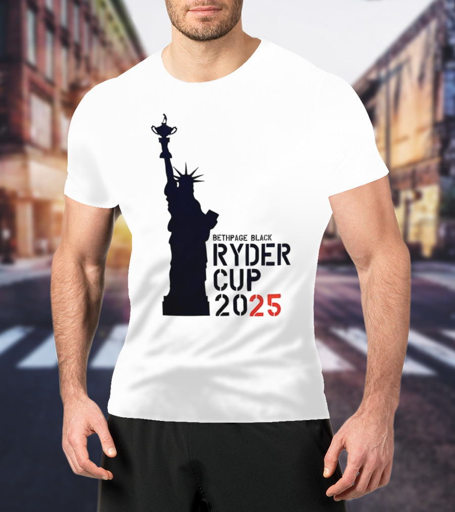 USA Ryder Cup 2025 Liberty Bethpage Black T-Shirt