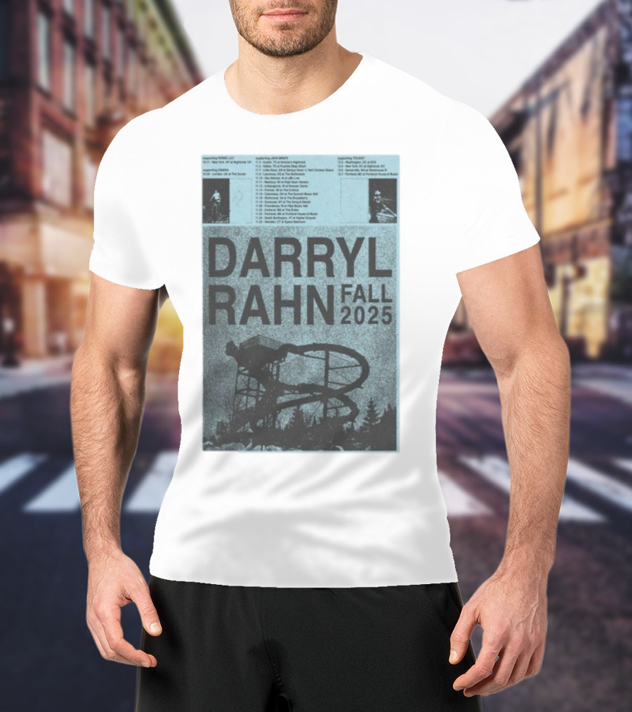 Darryl Rahn Fall Tour 2025 Water Slide Concert Dates T-Shirt