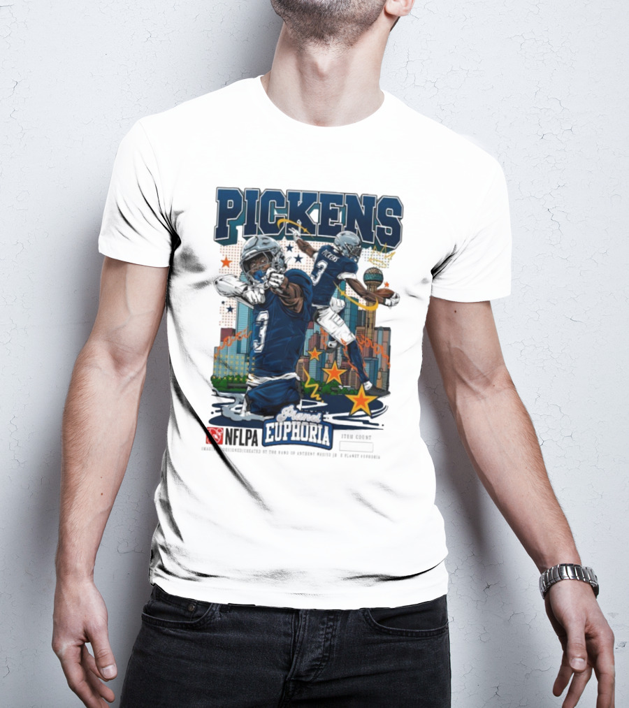 Pickens Planet Euphoria NFPLA Players Inc Iconic Sports Theme T-Shirt