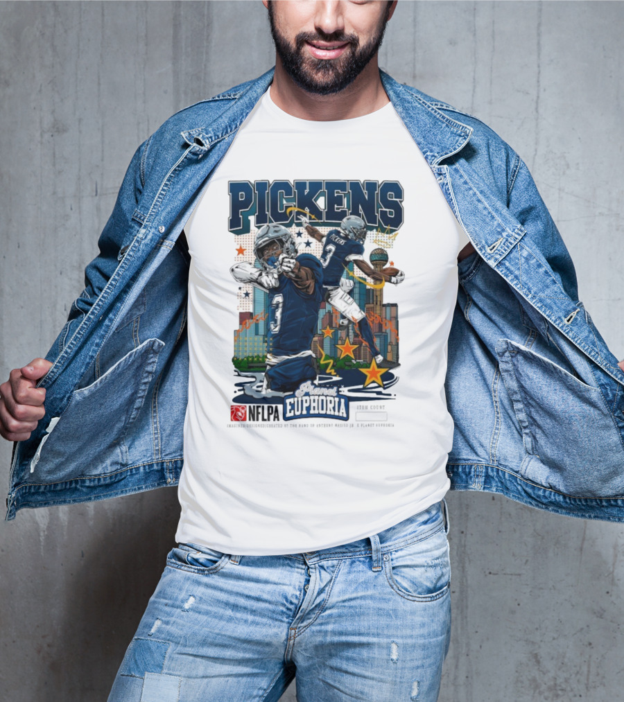 Pickens Planet Euphoria NFPLA Players Inc Iconic Sports Theme T-Shirt