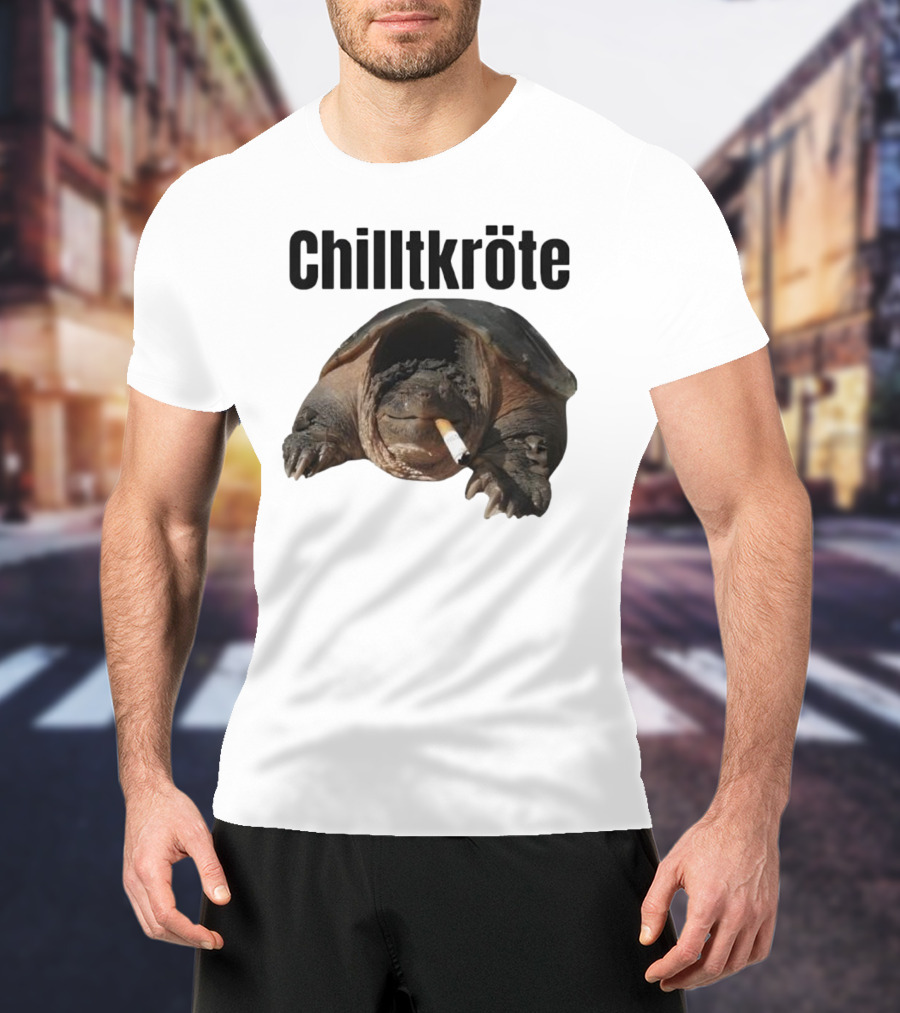 Chilltkröte Snapping Turtle With Cigarette Chelydra Serpentina T-Shirt