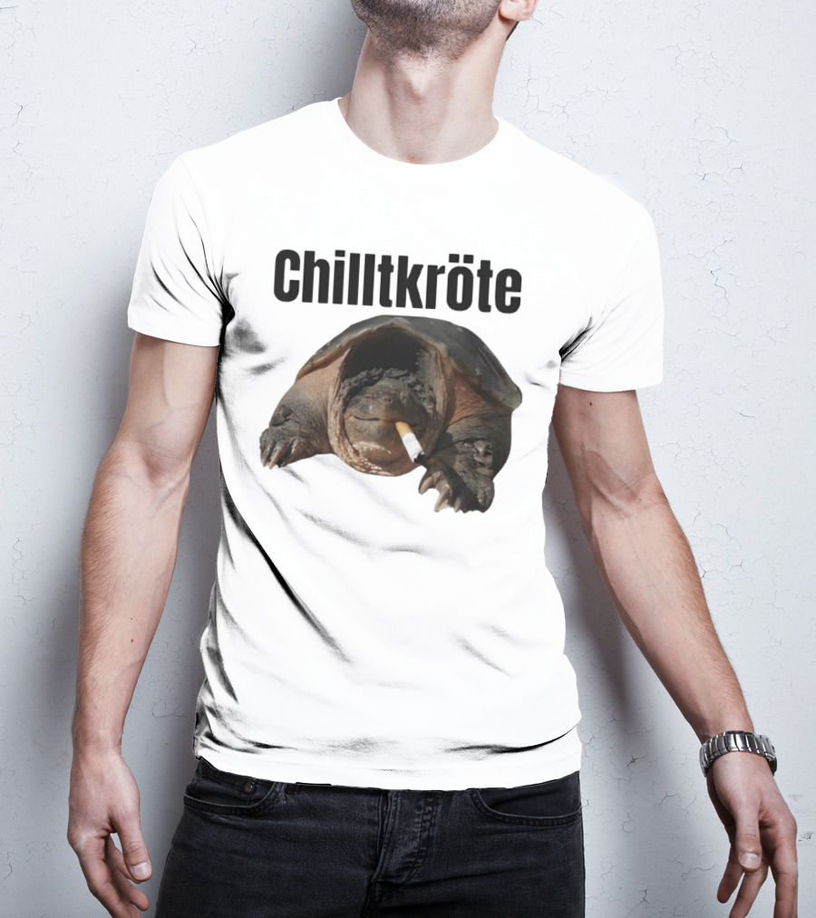 Chilltkröte Snapping Turtle With Cigarette Chelydra Serpentina T-Shirt