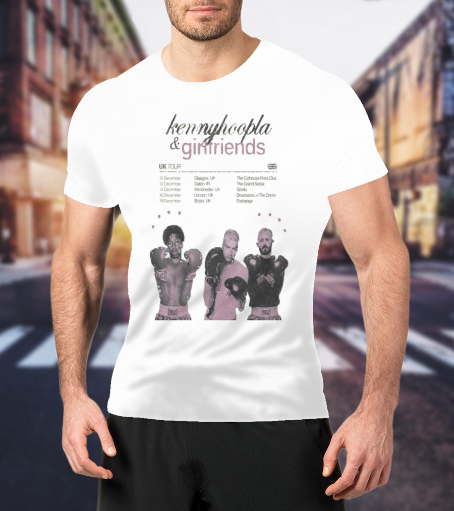 KennyHoopla And Girlfriends EU UK Tour 2025 Boxing Themed Dates UK EU Cities T-Shirt