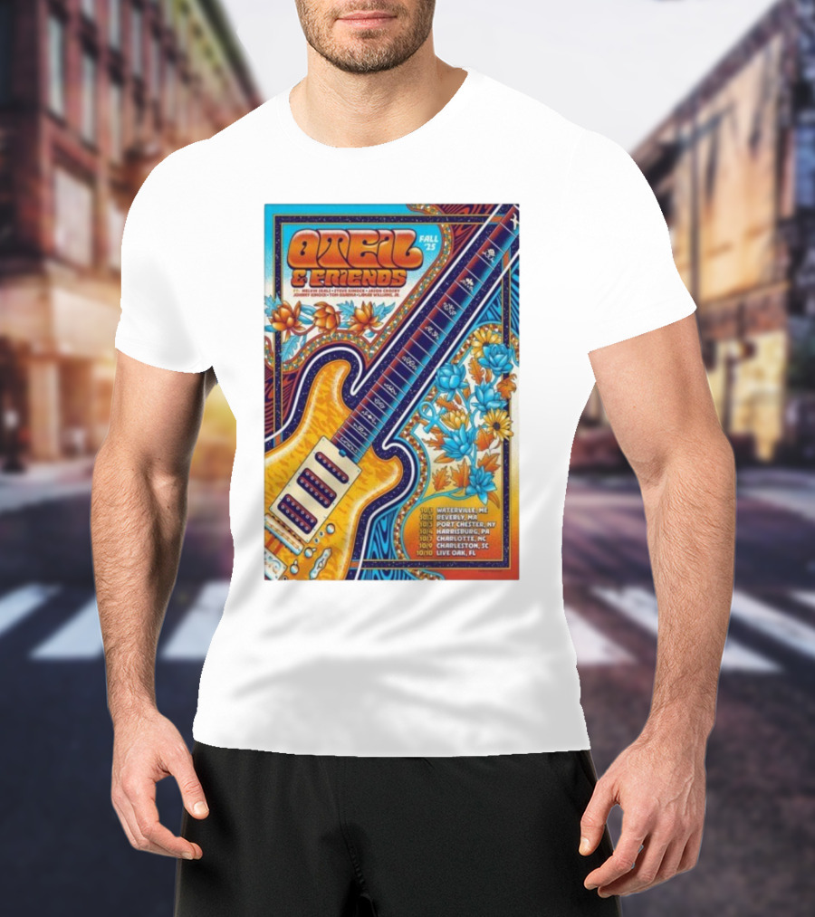 Oteil And Friends Fall 25 Tour Harrisburg PA Guitar Art T-Shirt