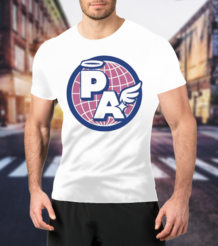 Project AEON Ethereum NFT Collection PA Halo Wing Pink Globe T-Shirt