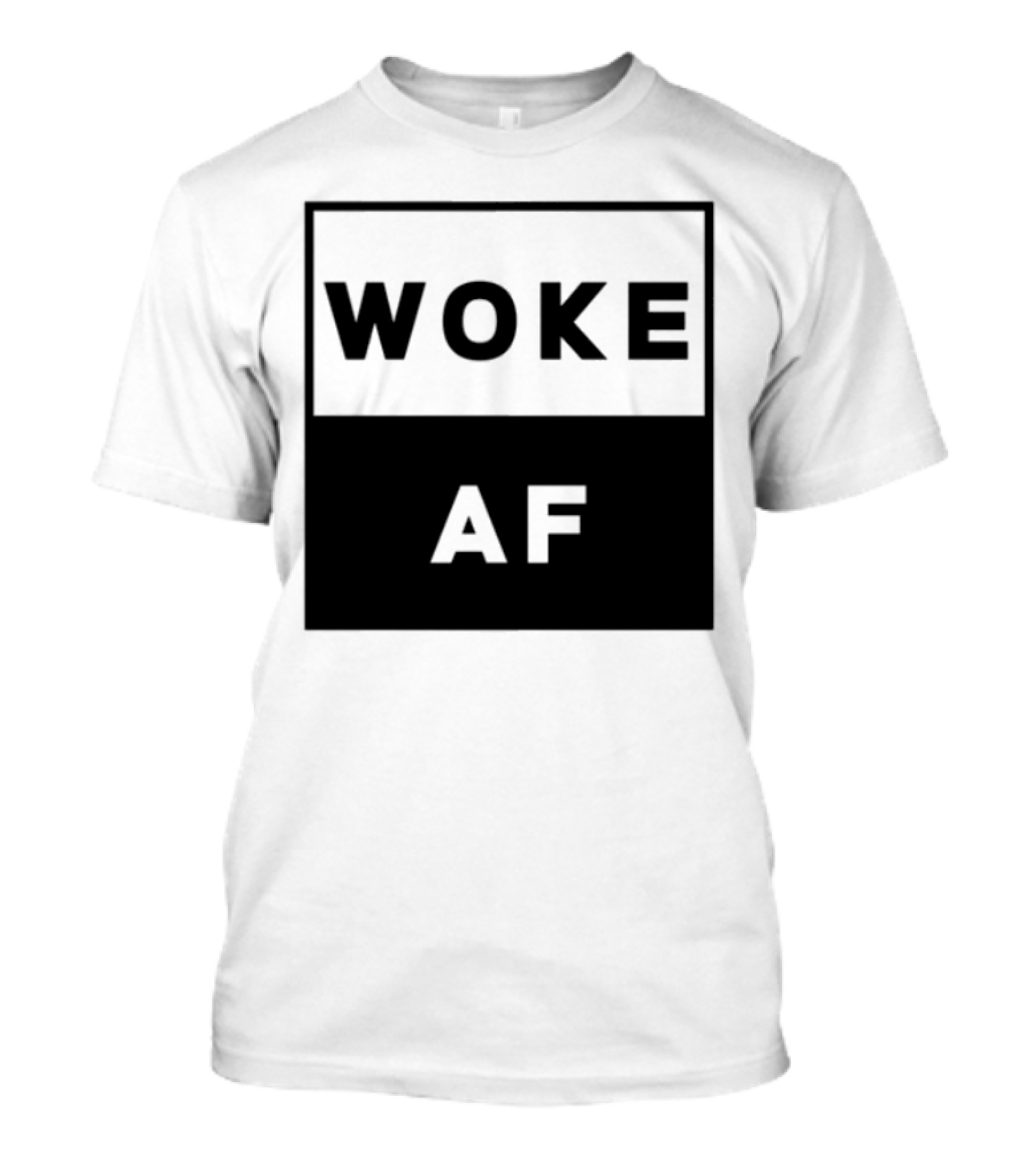 David Wearing Woke Af Bold Statement Trendy Phrase T-Shirt