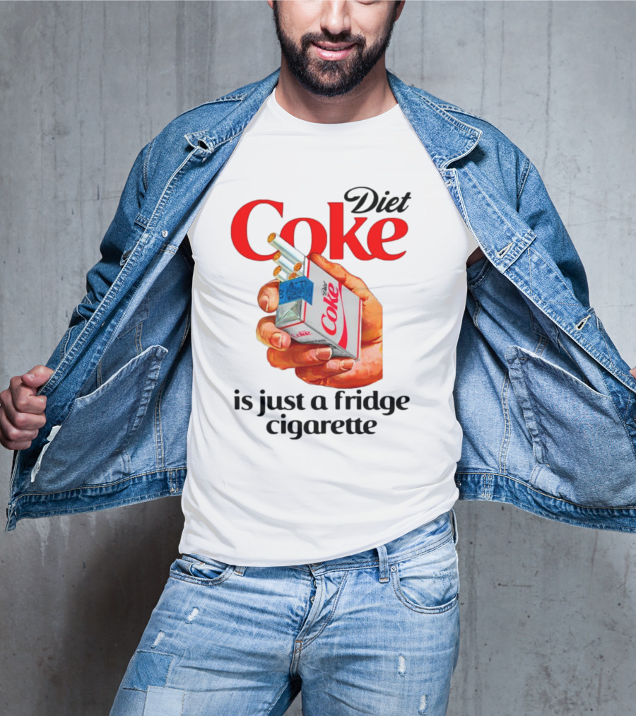 Diet Coke Cigarette Pack Parody Fridge Cigarettes T-Shirt