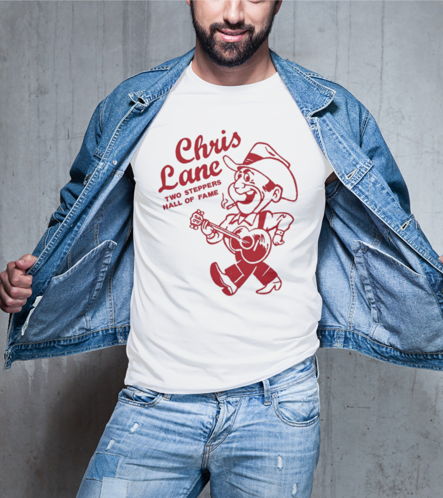 Chris Lane Two Steppers Hall Of Fame Cowboy Player T-Shirt