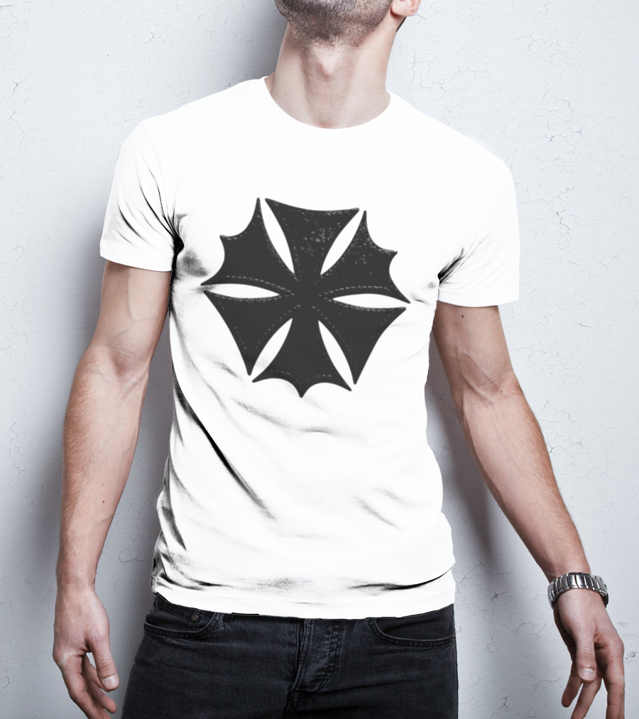 Hardstone Psycho Iron Cross Symbol Black T-Shirt