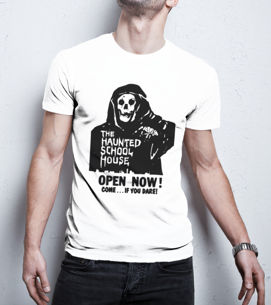 The Haunted School House Horror Movie Eerie Childhood Education Ghost Story T-Shirt