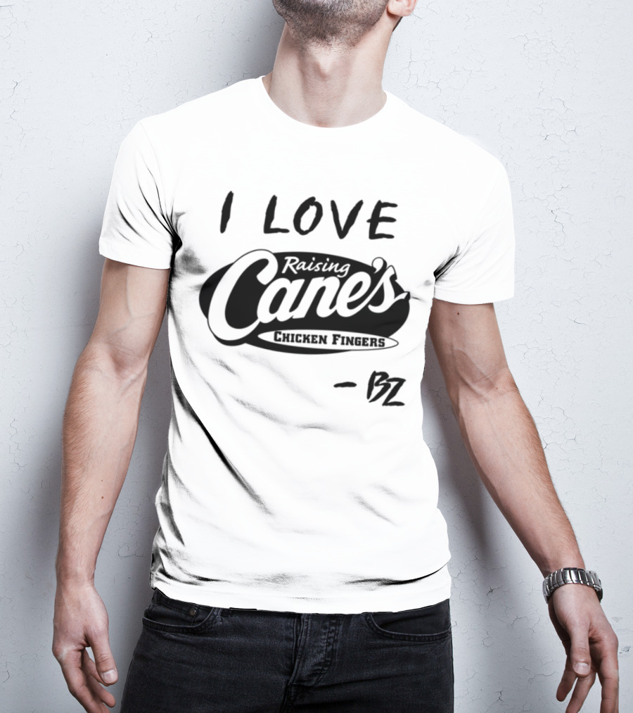 Bailey Zimmerman I Love Raising Cane’s Chicken Fingers FZ T-Shirt