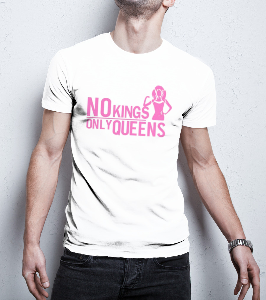 Mrwilliamsprek No Kings Only Queens Empowerment Pink Iconic Statement T-Shirt