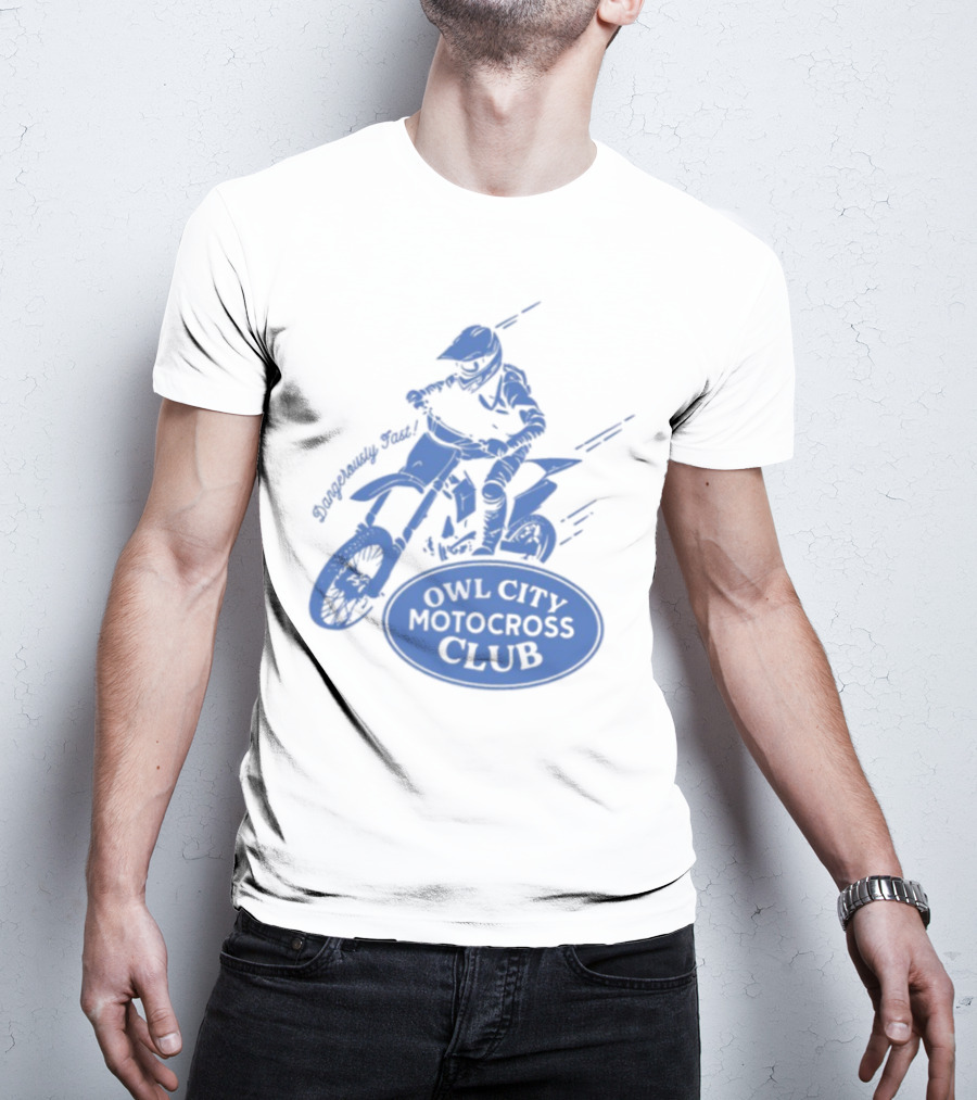 Owl City Motocross Club Dirt Bike Racer Adventure T-Shirt
