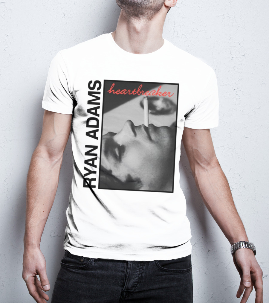 Ryan Adams Heartbreaker Anniversary Cigarette Portrait T-Shirt