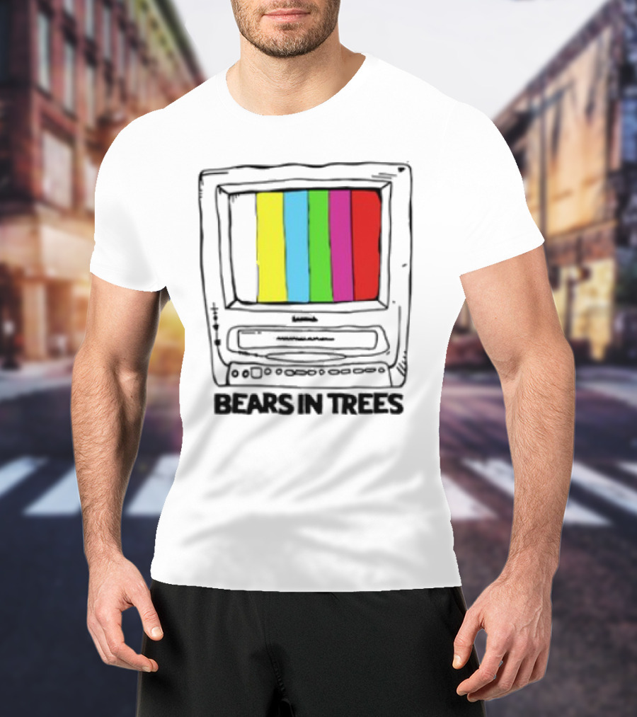 Bearsintrees TV Colorful Retro Bars Aesthetic T-Shirt