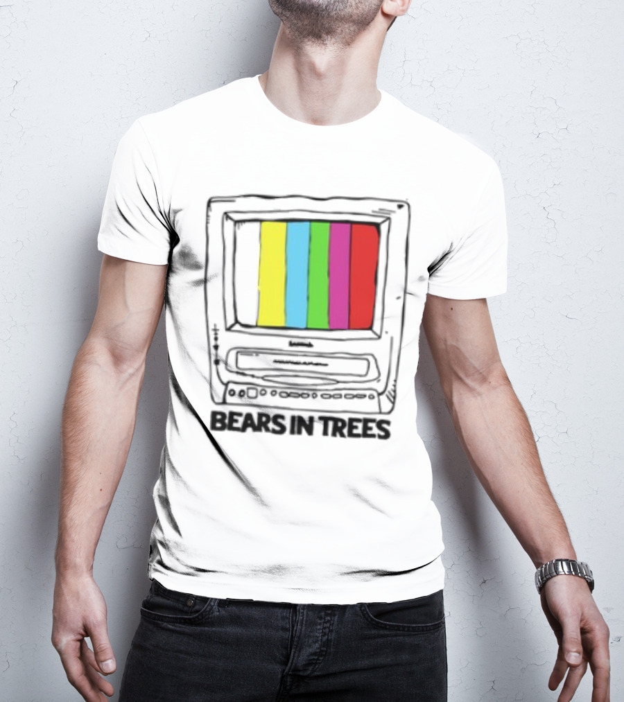 Bearsintrees TV Colorful Retro Bars Aesthetic T-Shirt