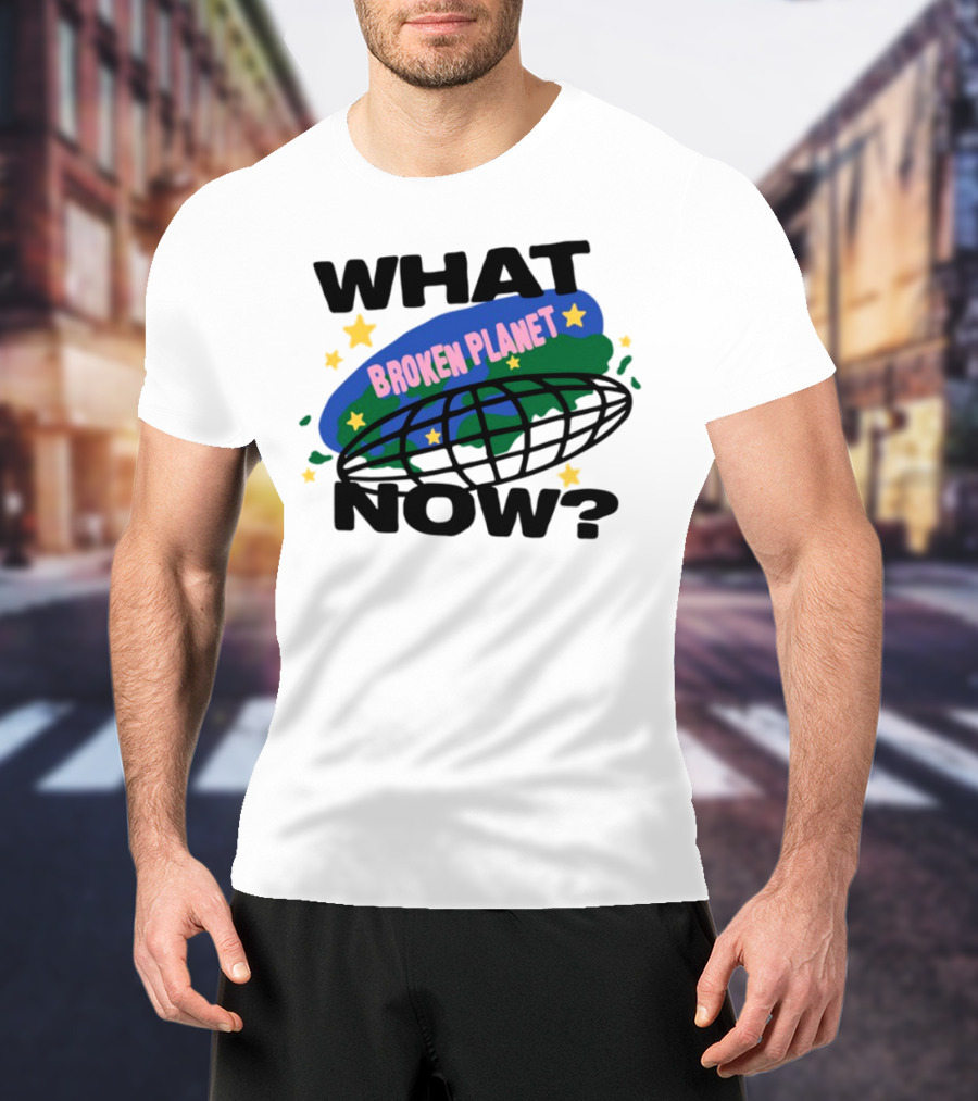 Broken Planet What Now Stars Globe T-Shirt