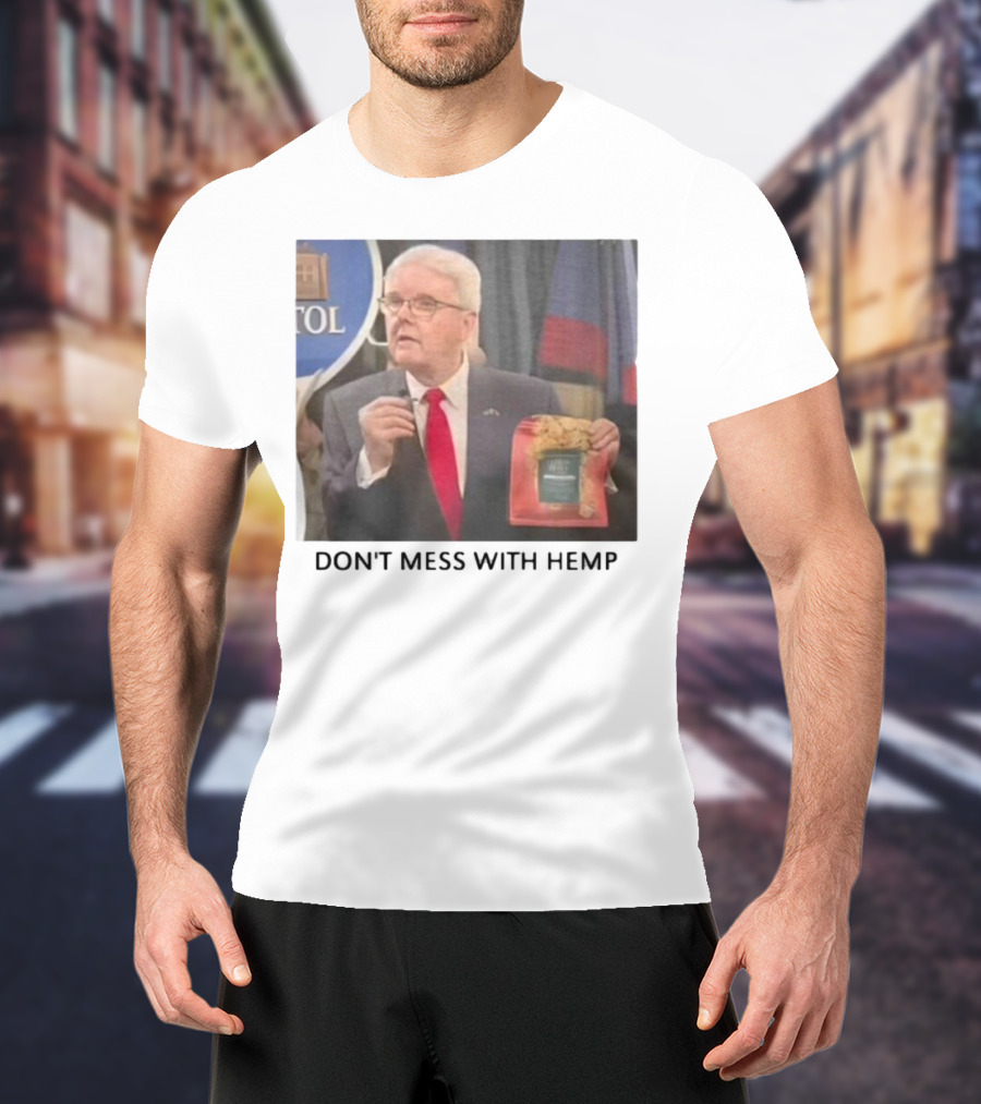 Don't Mess With Hemp Capitol Speech Red Tie Holder T-Shirt