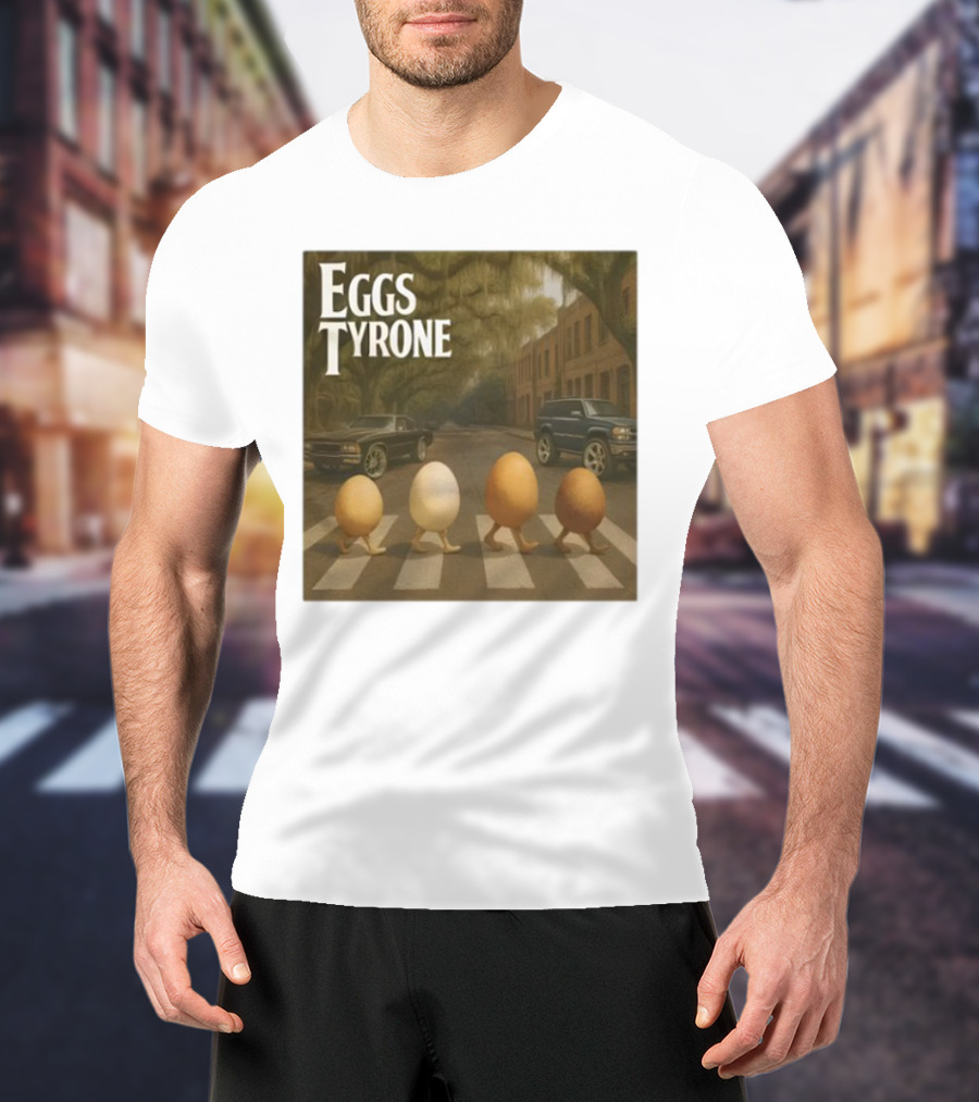 Eggs Tyrone Abbey Road Parody Street Scene T-Shirt