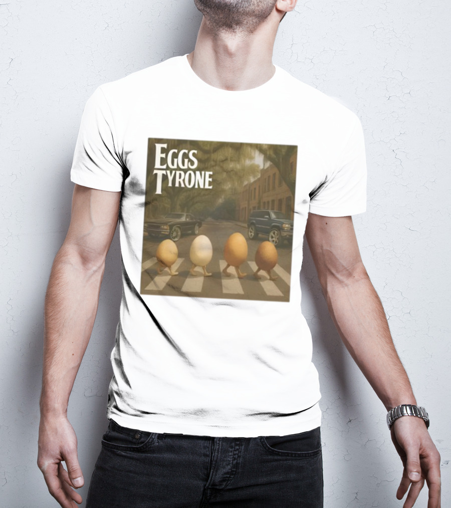 Eggs Tyrone Abbey Road Parody Street Scene T-Shirt