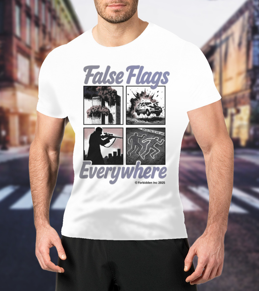 False Flags Explosions Imagery Everywhere T-Shirt