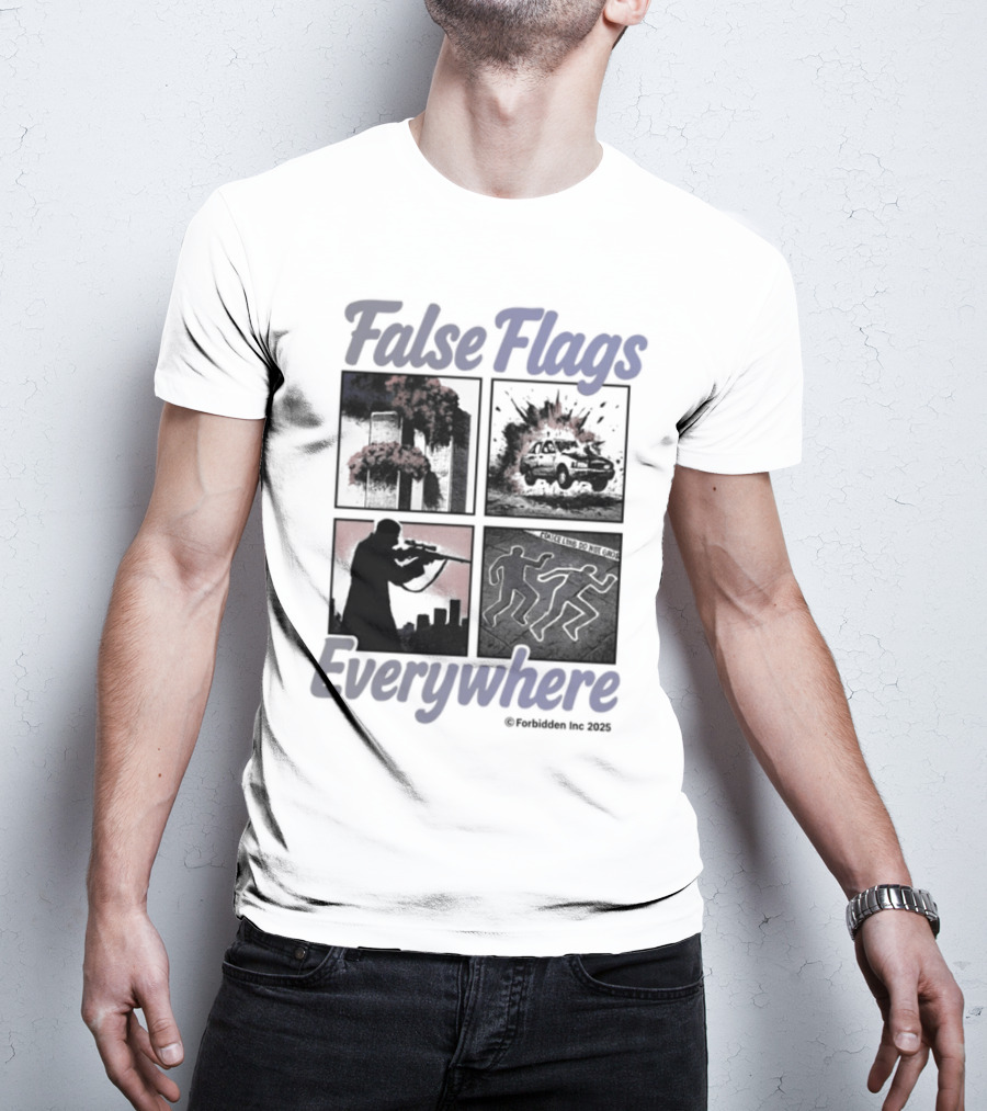 False Flags Explosions Imagery Everywhere T-Shirt
