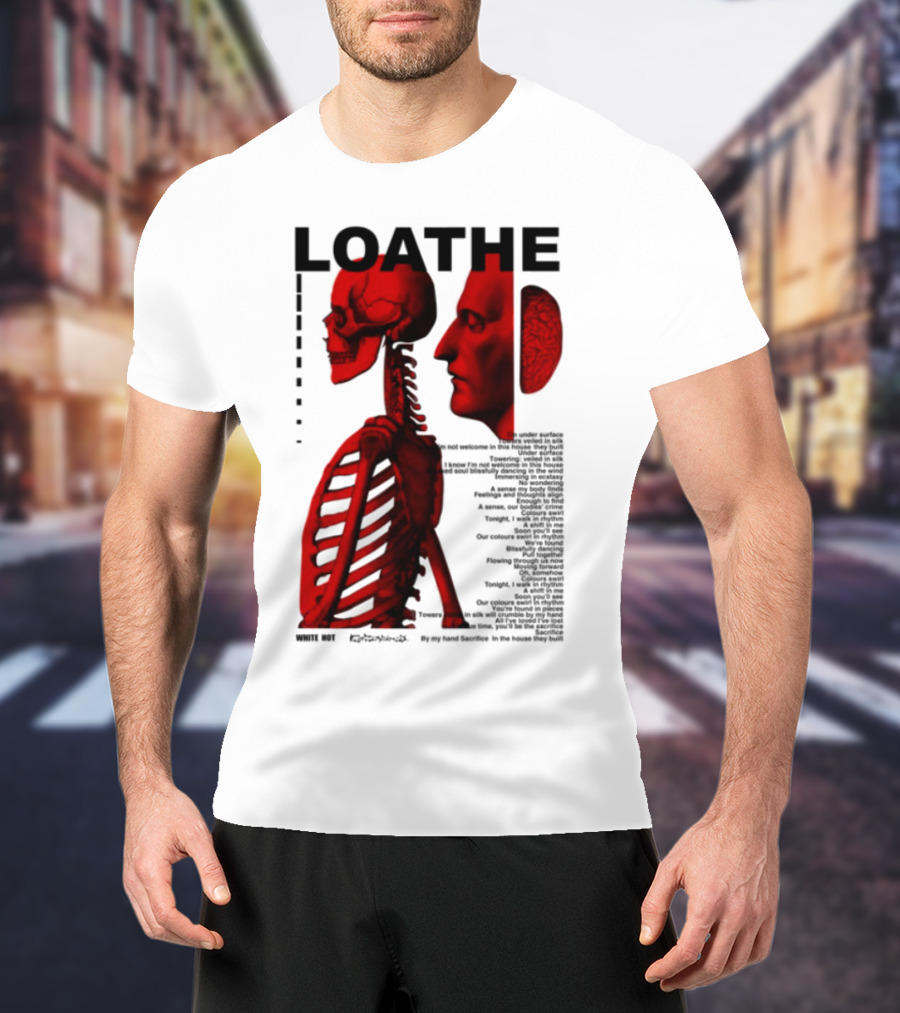 Loathe Anatomy Skull And Brain Illustration T-Shirt