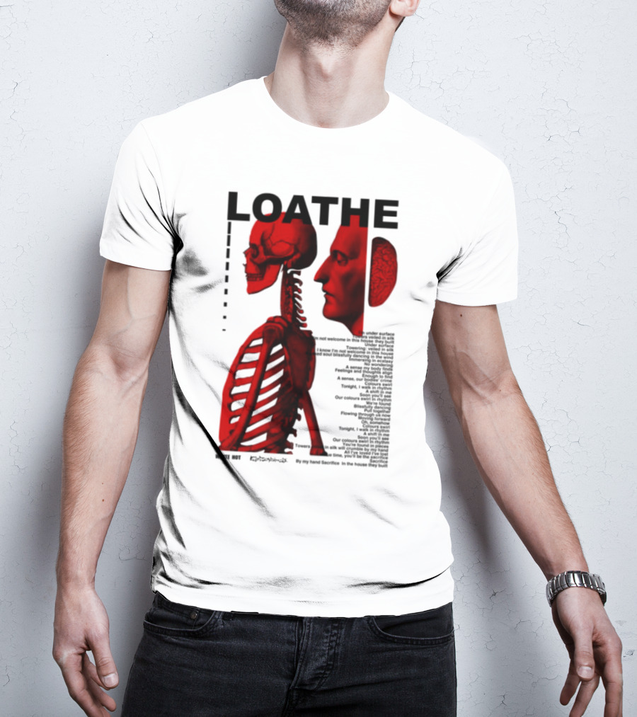 Loathe Anatomy Skull And Brain Illustration T-Shirt