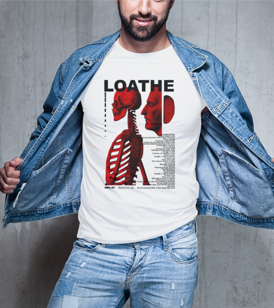 Loathe Anatomy Skull And Brain Illustration T-Shirt
