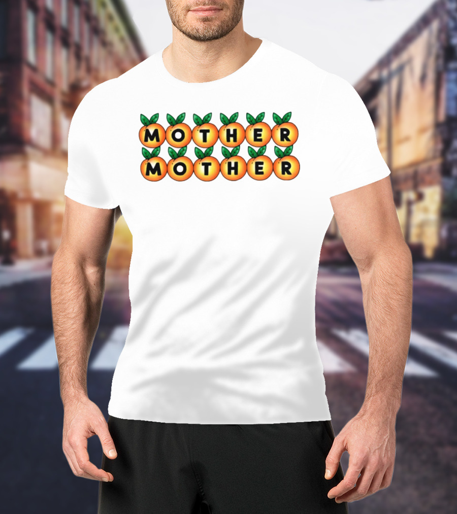 Mother Mother Peach Design Pattern T-Shirt