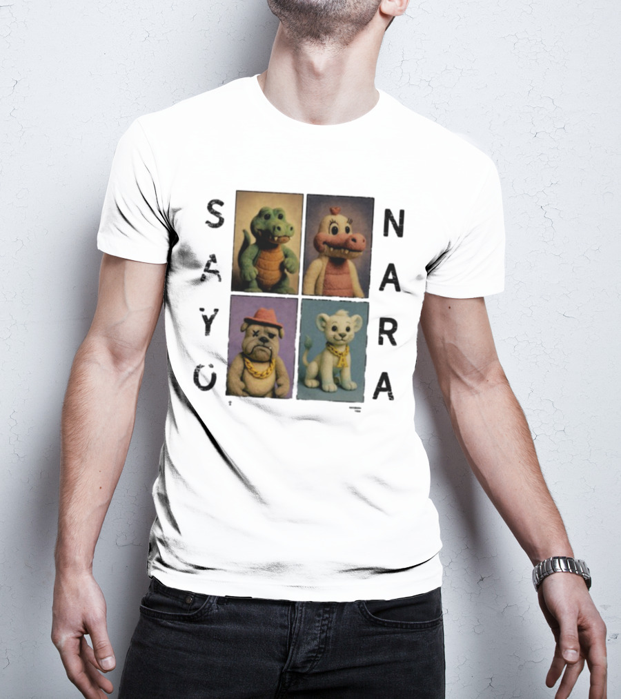 Sayonara Fvmily Vintage Animal Characters T-Shirt