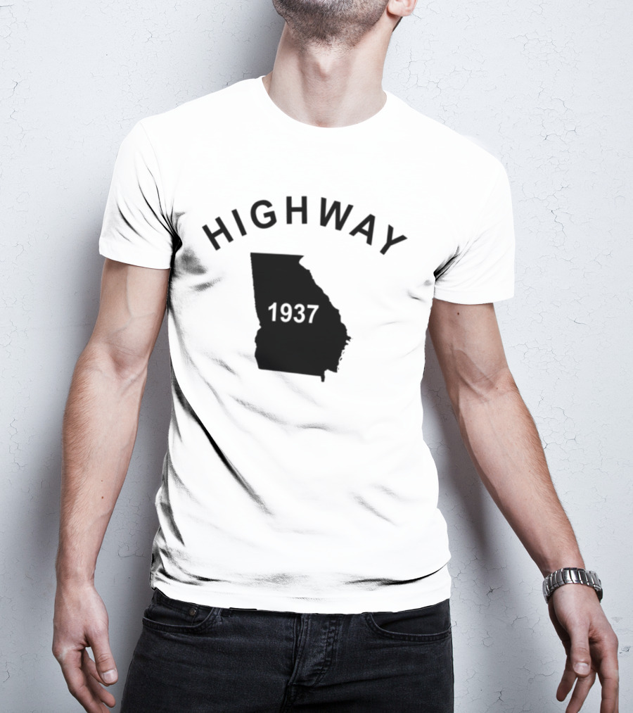 Highway 1937 Georgia Map Design Tyrus T-Shirt