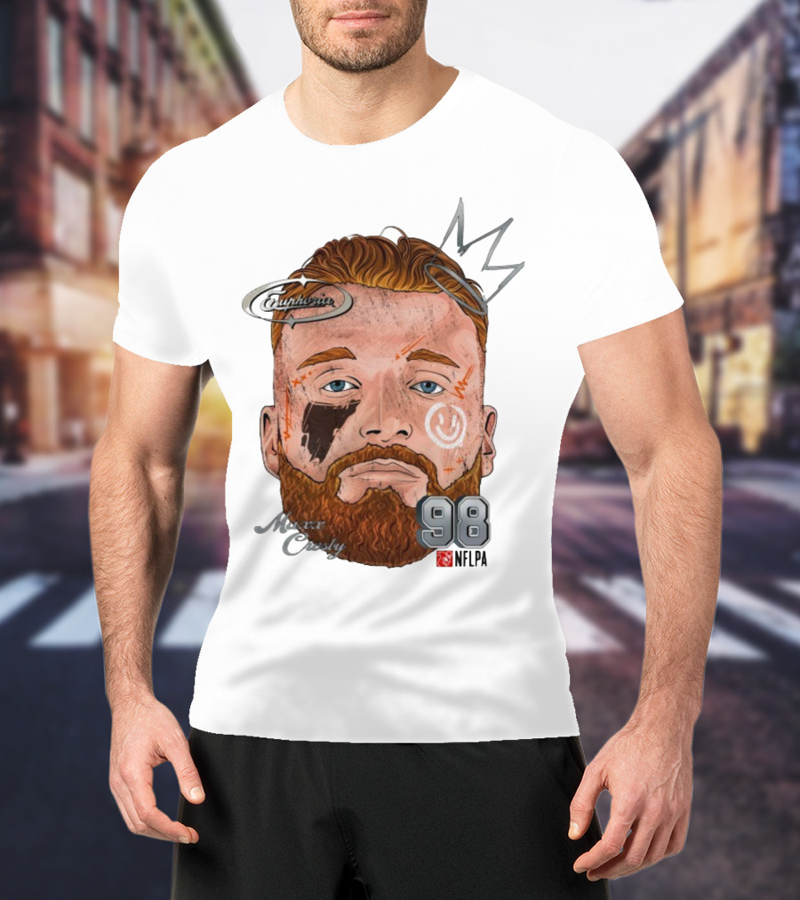 Euphoria Maxx Crosby 98 NFL Fat Head Illustration T-Shirt
