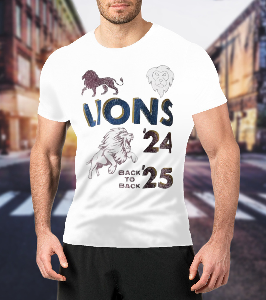 Lions Pride Back To Back '24 '25 T-Shirt