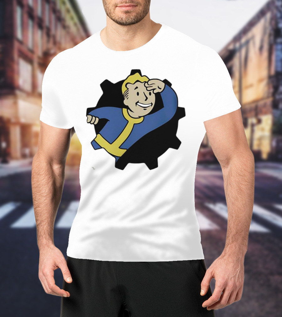 Fallout Vault Boy Lookout Iconic Pose T-Shirt
