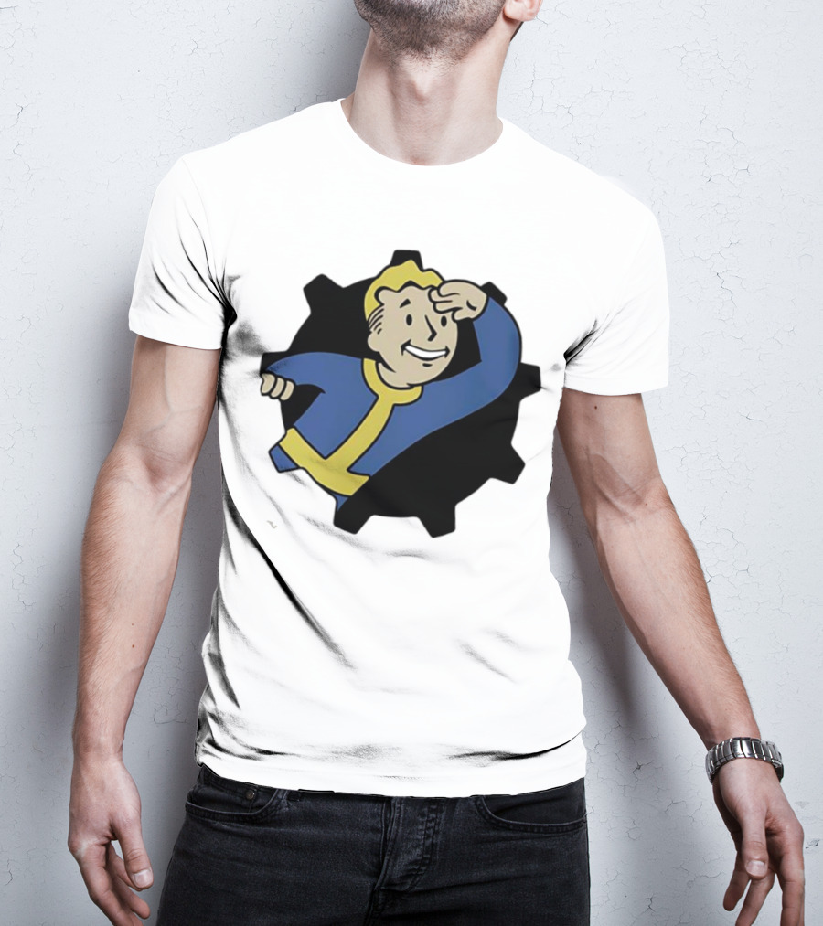 Fallout Vault Boy Lookout Iconic Pose T-Shirt