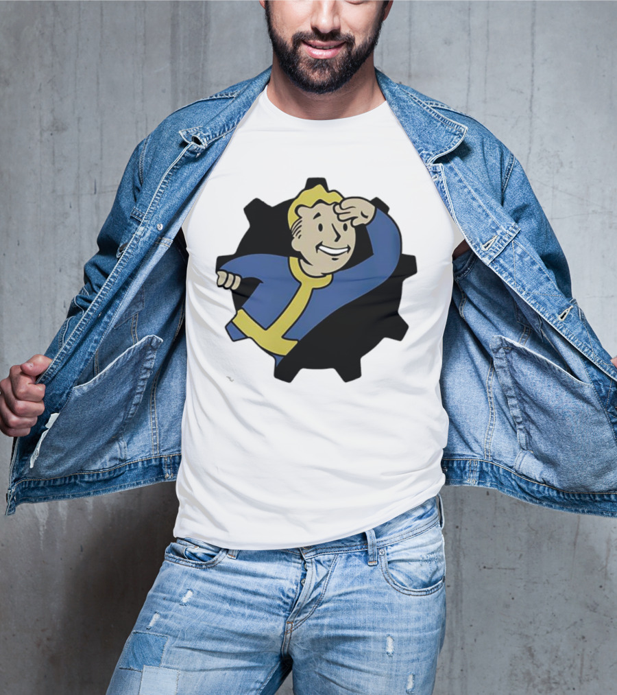 Fallout Vault Boy Lookout Iconic Pose T-Shirt