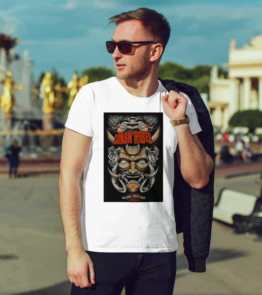 Guns N Roses Estadio Nacional San José Costa Rica 2025 T-Shirt
