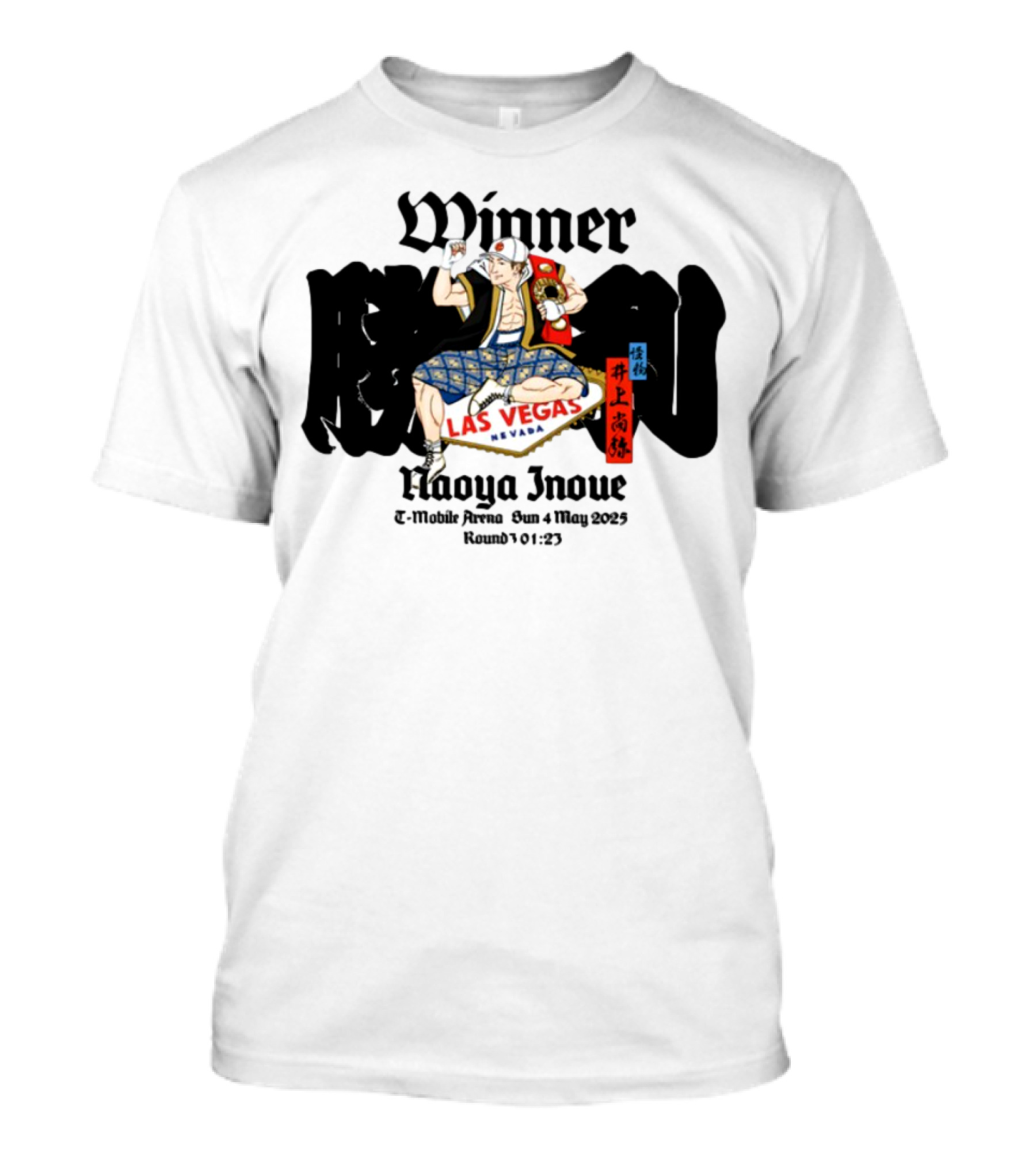 Monster Naoya Inoue Winner Las Vegas Nevada August 25 Round 10 323 T-Shirt