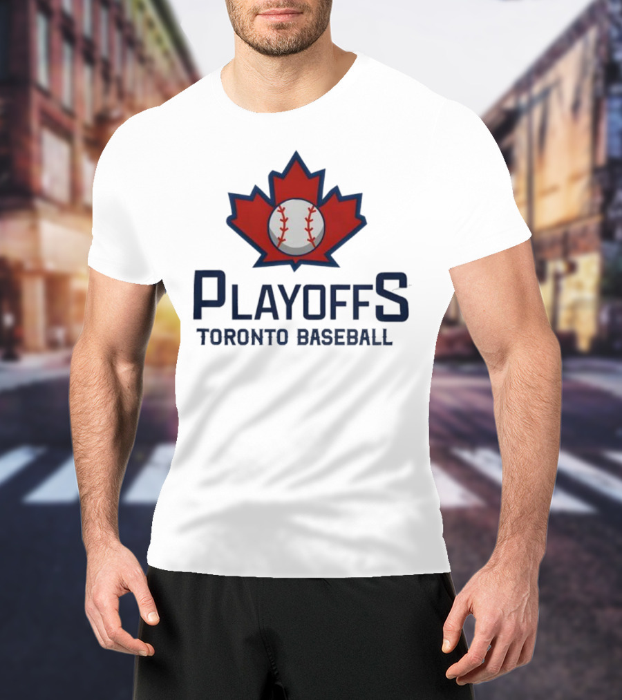 Toronto Baseball Playoffs Maple Leaf Icon T-Shirt